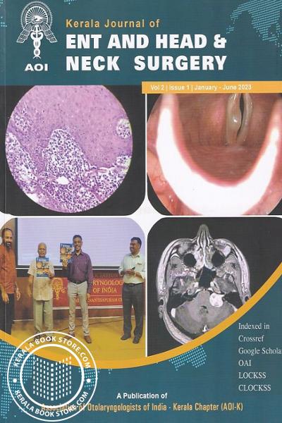 Cover Image of Book Kerala Journal of ENT and Head and Neck Surgery - Vol 2 - Issue 1 - January - June 2023