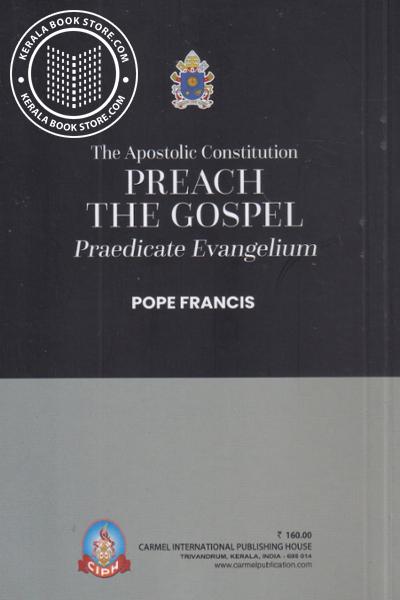 back image of The Apostolic Constitution Preach The Gospel Praedicare Evangelium