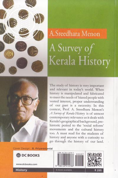 back image of A survey of Kerala history