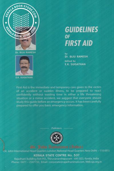 back image of Guidelines of First Aid