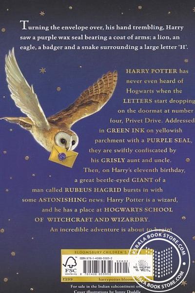 back image of Harry Potter and the Philosophers Stone Part 2