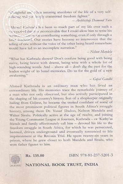 back image of Memories of Ahmed Kathrada