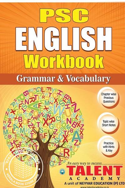 back image of Kerala PSC English Work Book Grammar and Vocabulary