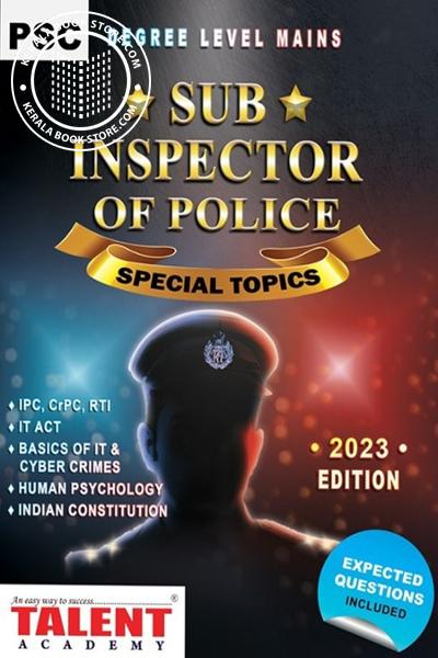 Image of Book Sub Inspector of Police -Special Topics - 2023 Edition